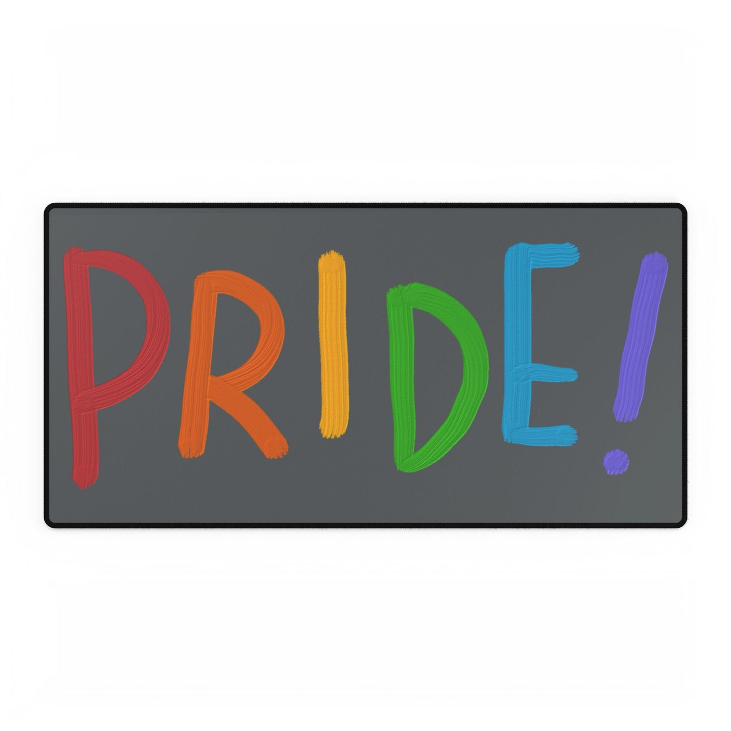 Desk Mats: LGBTQ Pride Dark Grey