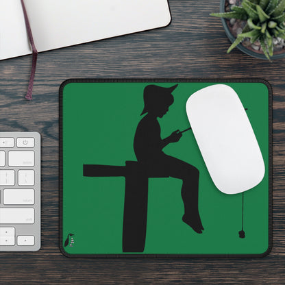 Gaming Mouse Pad: Fishing Dark Green