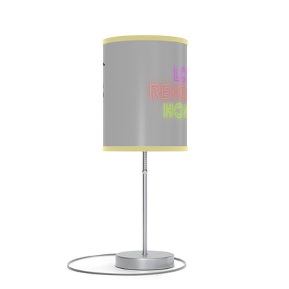 Lamp on a Stand, US|CA plug: Crazy Penguin World Logo Lite Grey