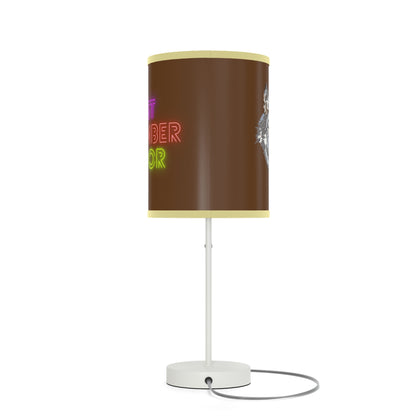 Lamp on a Stand, US|CA plug: Wolves Brown