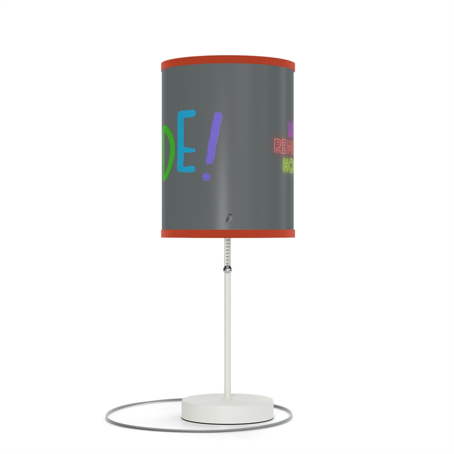 Lamp on a Stand, US|CA plug: LGBTQ Pride Dark Grey