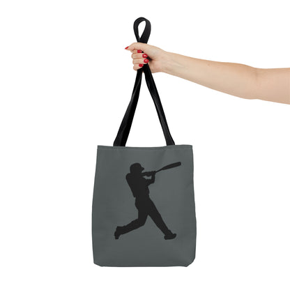 Tote Bag: Baseball Dark Grey