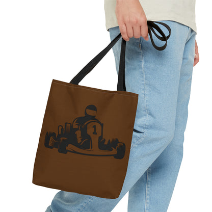 Tote Bag: Racing Brown