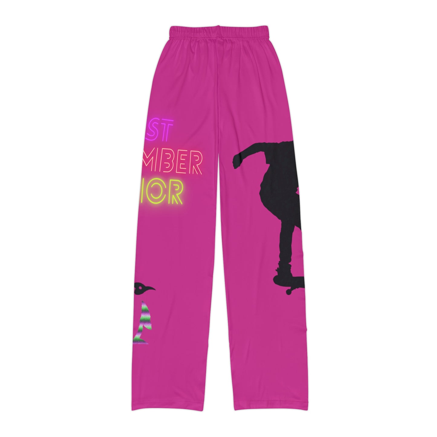 Kids Pajama Pants: Skateboarding Pink