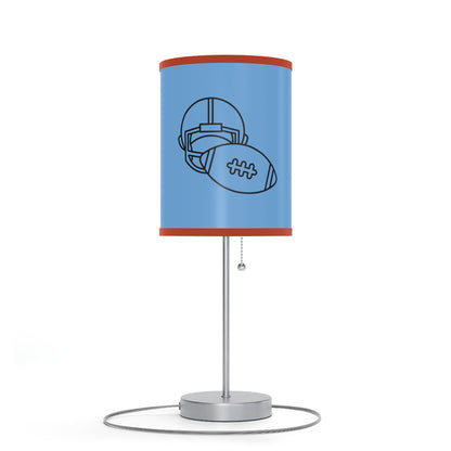 Lamp on a Stand, US|CA plug: Football Lite Blue