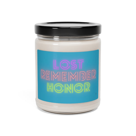 Scented Soy Candle, 9oz: Lost Remember Honor Turquoise