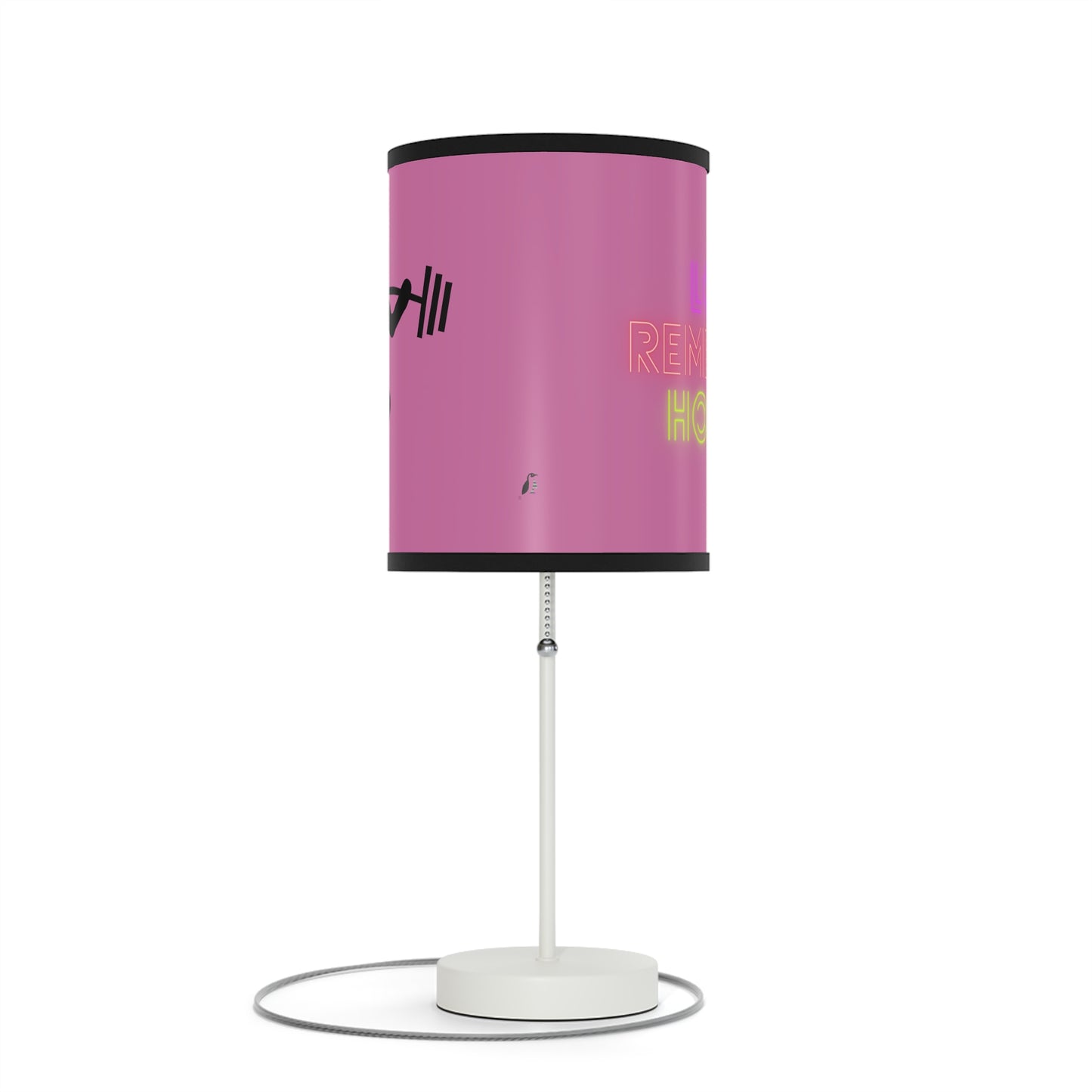 Lamp on a Stand, US|CA plug: Weightlifting Lite Pink 