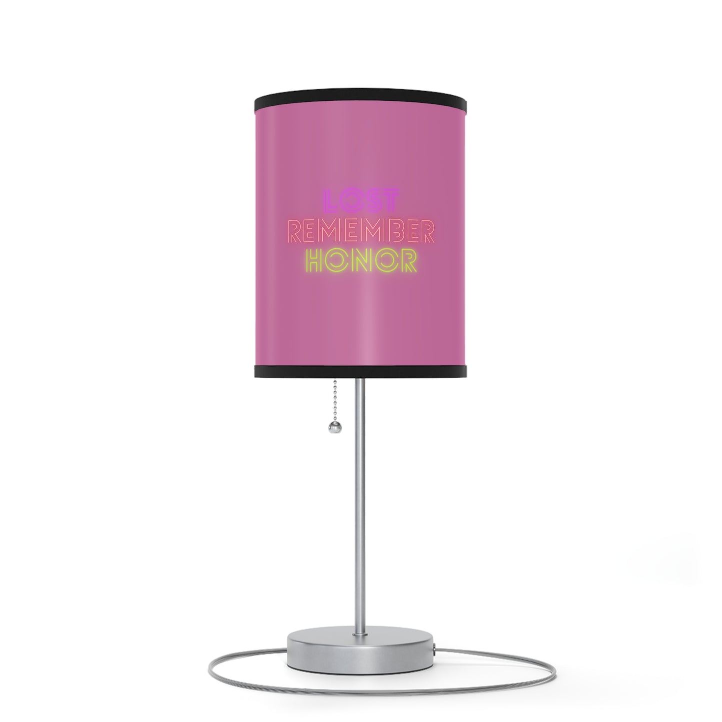 Lamp on a Stand, US|CA plug: Baseball Lite Pink