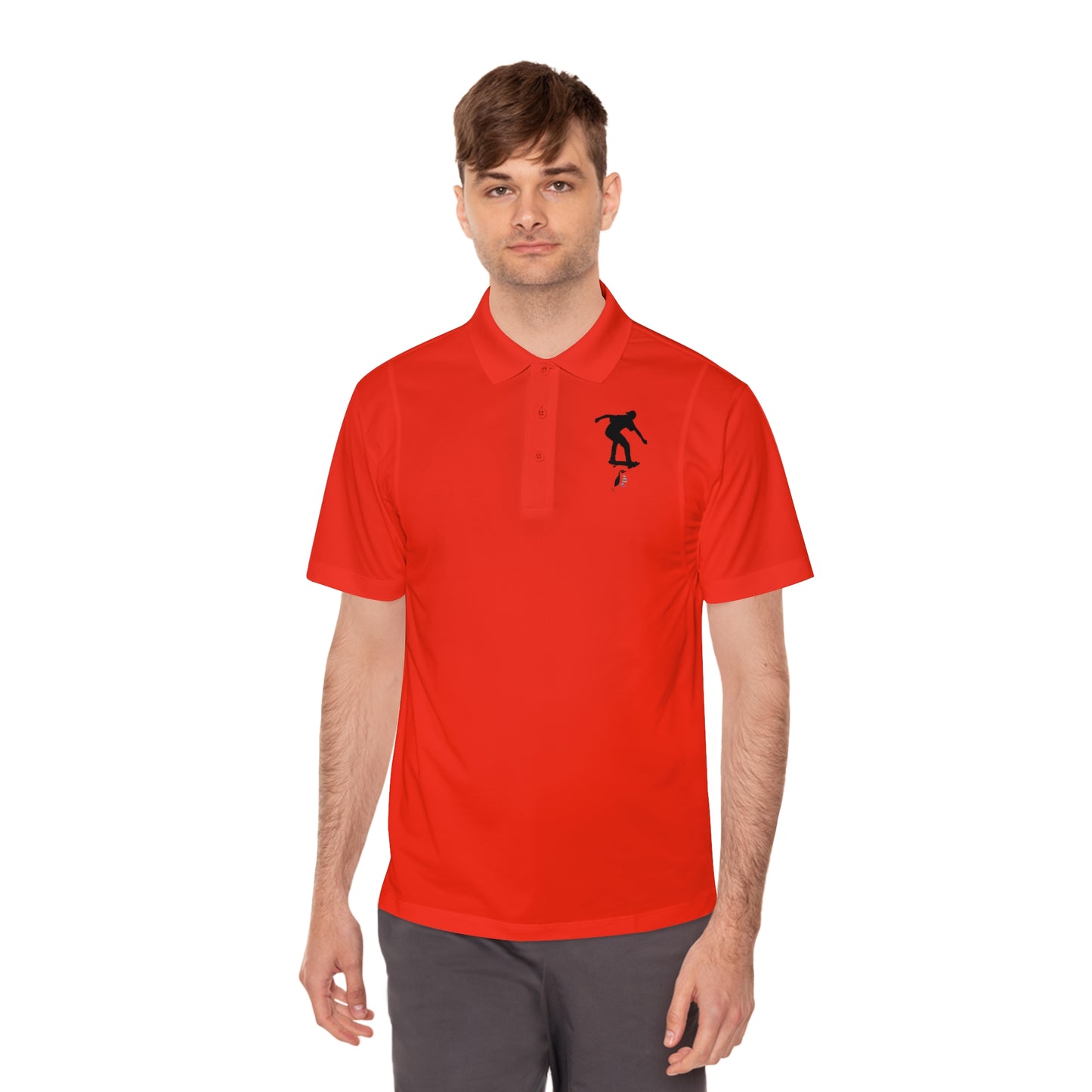 Men's Sport Polo Shirt: Skateboarding #1