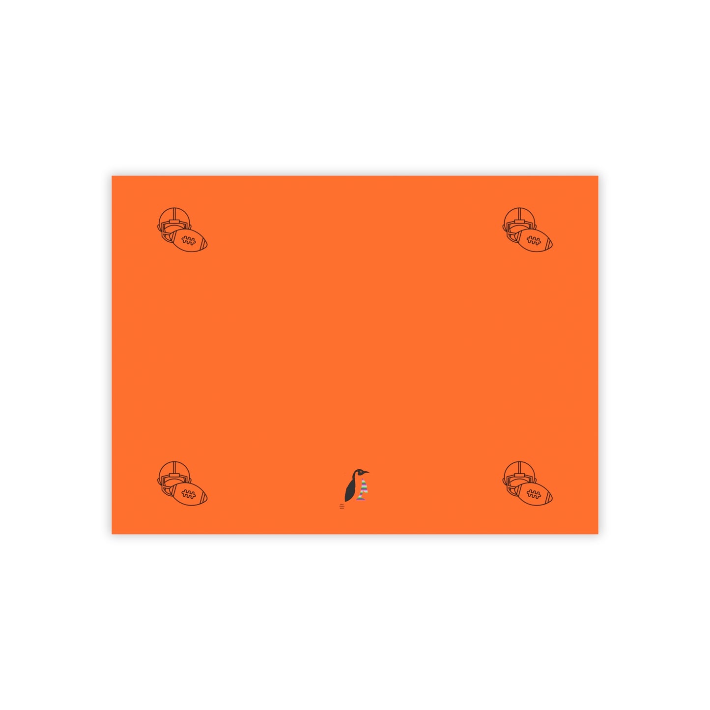 Post-it® Note Pads: Football Orange