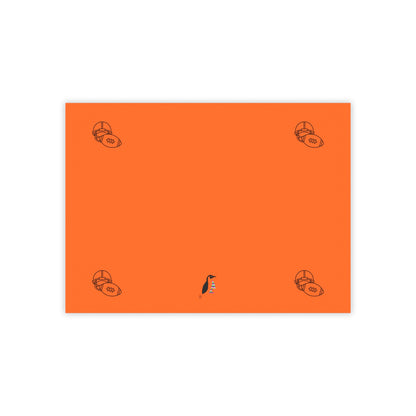 Post-it® Note Pads: Football Orange