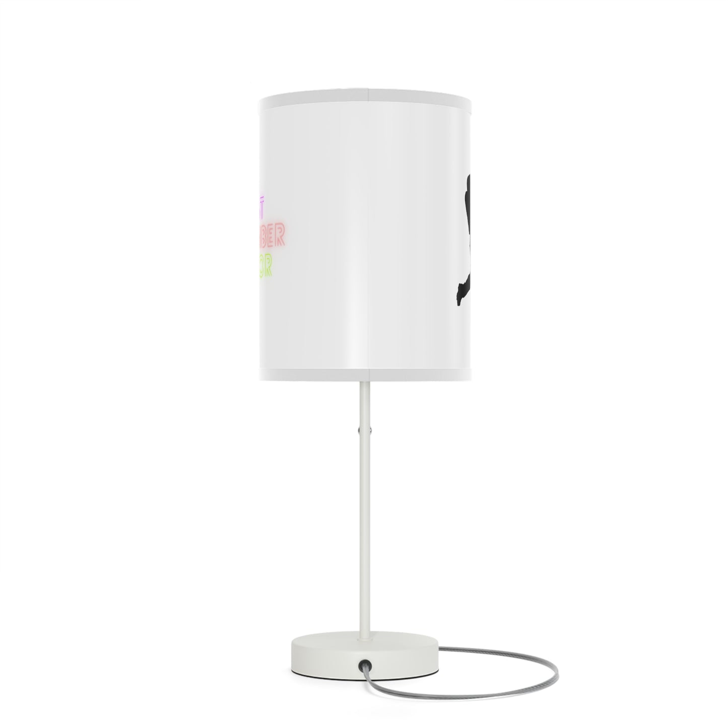 Lamp on a Stand, US|CA plug: Baseball White