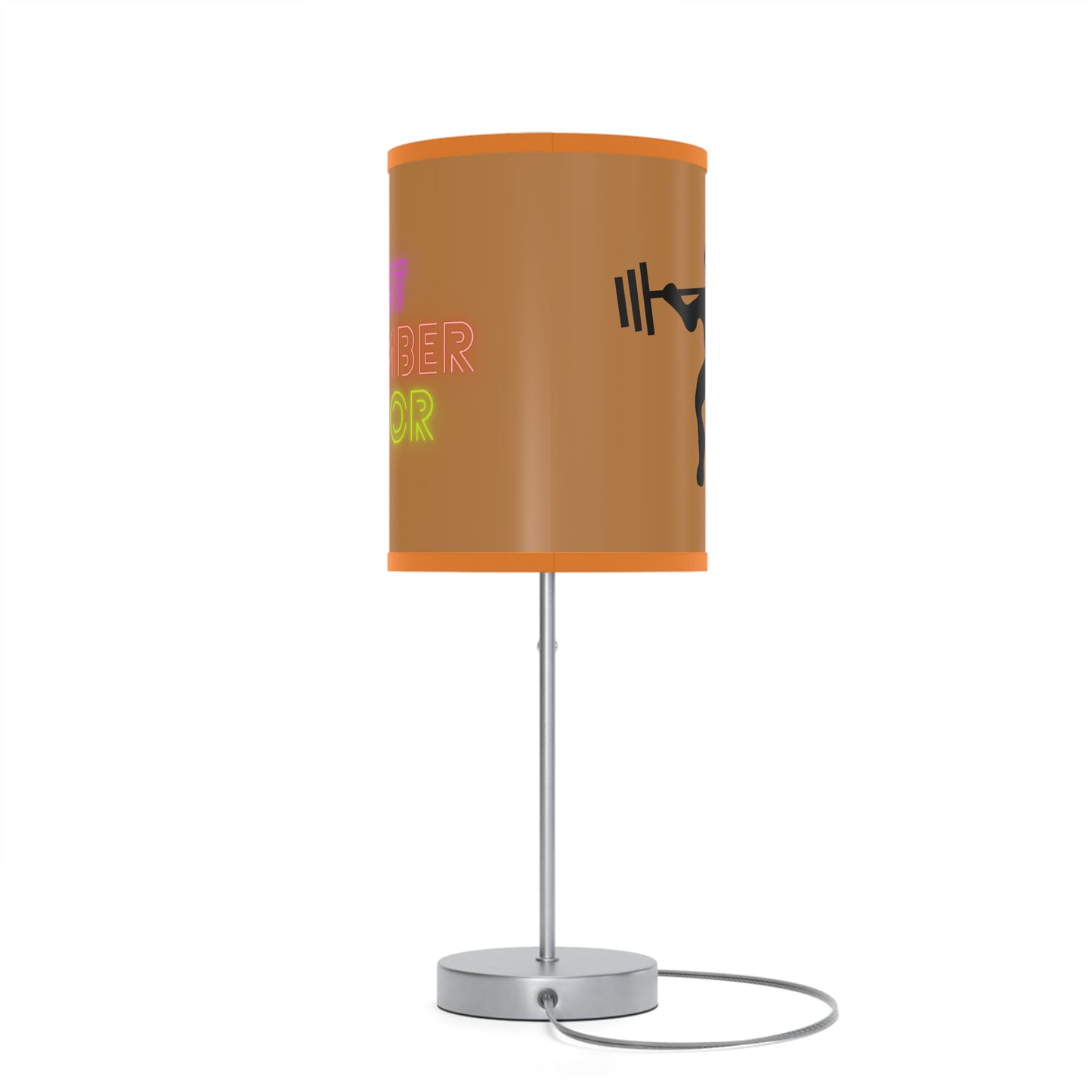 Lamp on a Stand, US|CA plug: Weightlifting Lite Brown