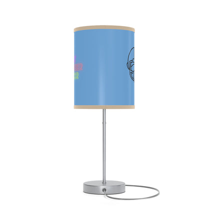 Lamp on a Stand, US|CA plug: Football Lite Blue