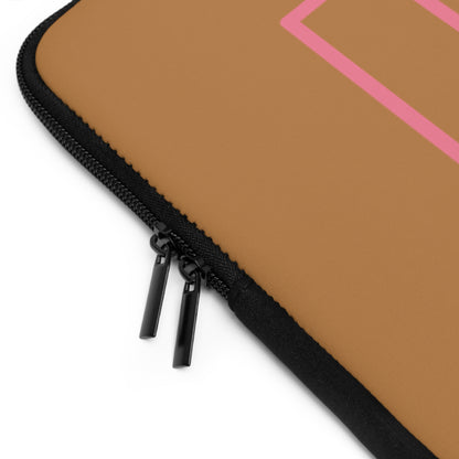 Laptop Sleeve: Fight Cancer Lite Brown