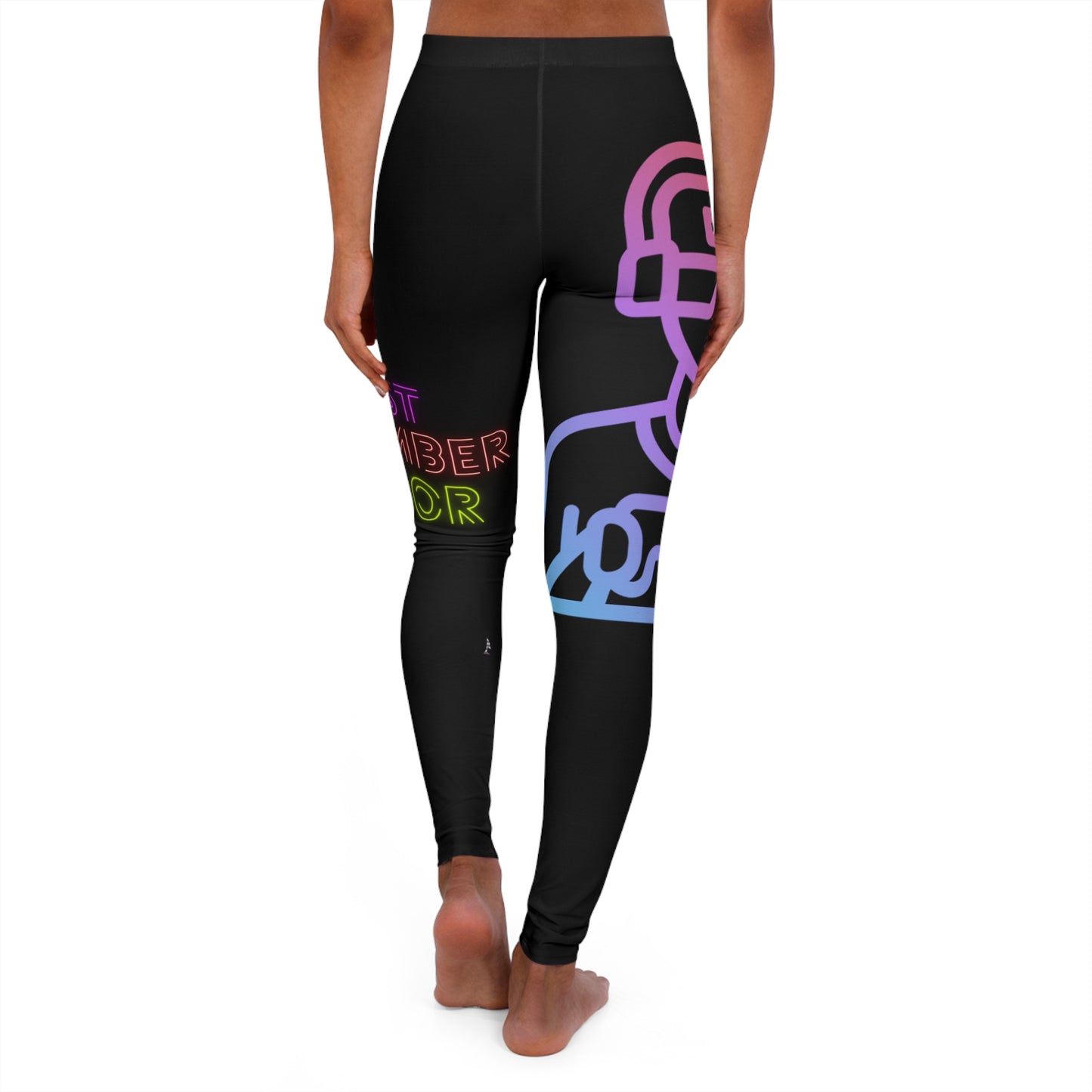 Women's Spandex Leggings: Gaming Black