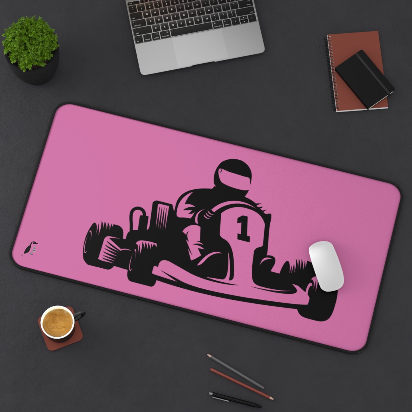 Desk Mat: Racing Lite Pink