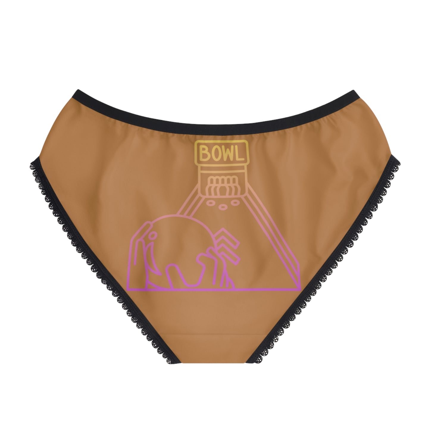 Women's Briefs: Bowling Lite Brown