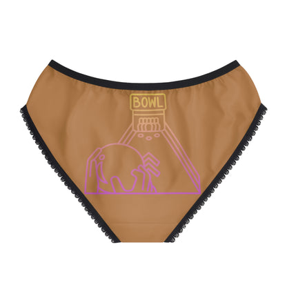 Women's Briefs: Bowling Lite Brown