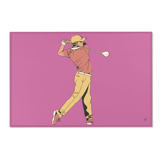 Area Rug (Rectangle): Golf Lite Pink