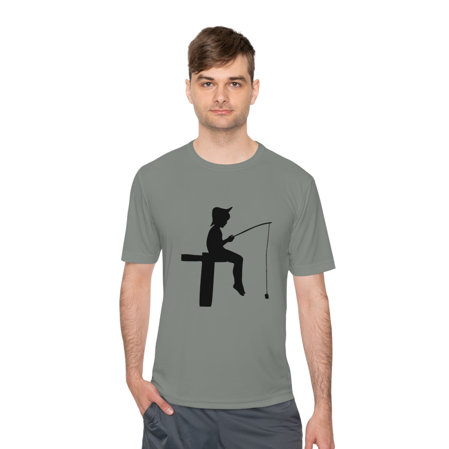 Moisture Wicking Tee: Fishing #2