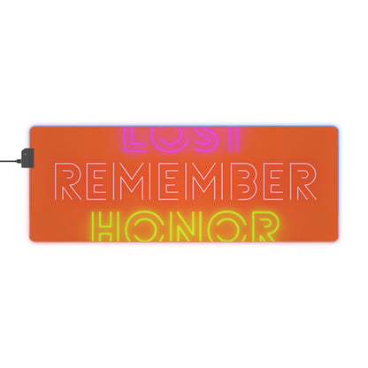 LED Gaming Mouse Pad: Lost Remember Honor Orange