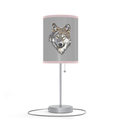 Lamp on a Stand, US|CA plug: Wolves Lite Grey 