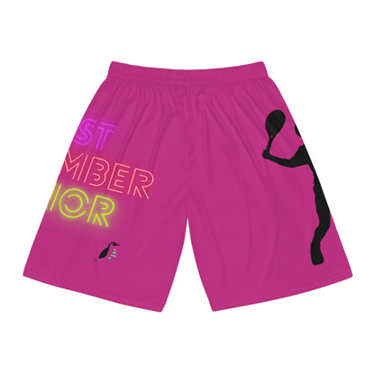 Basketball Shorts: Tennis Pink