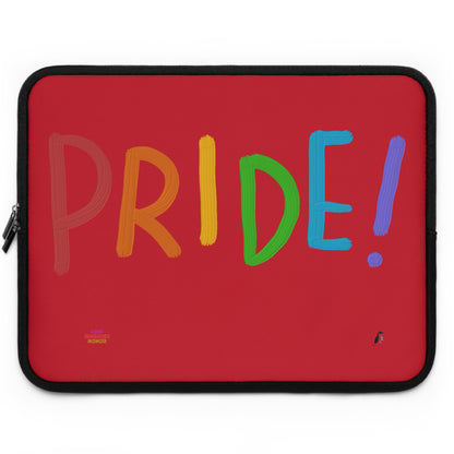 Laptop Sleeve: LGBTQ Pride Dark Red