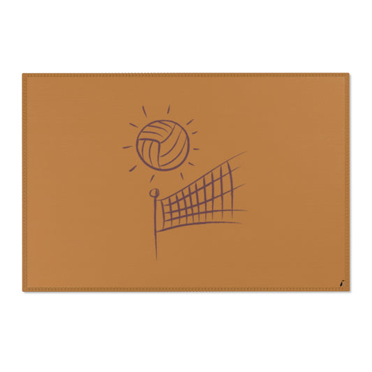 Area Rug (Rectangle): Volleyball Lite Brown