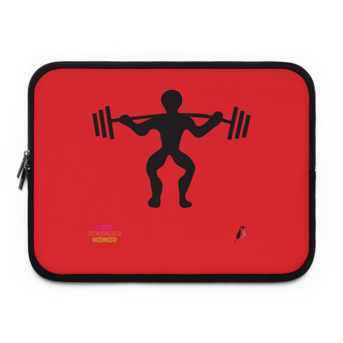 Laptop Sleeve: Weightlifting Red