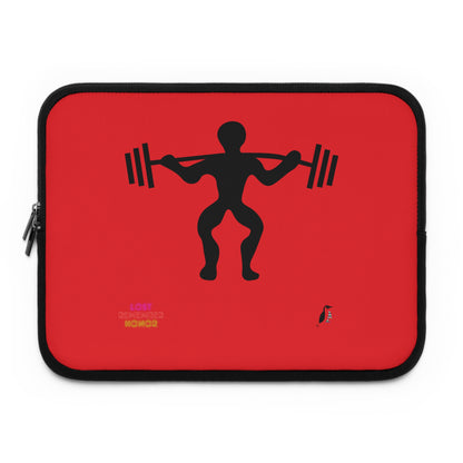 Laptop Sleeve: Weightlifting Red