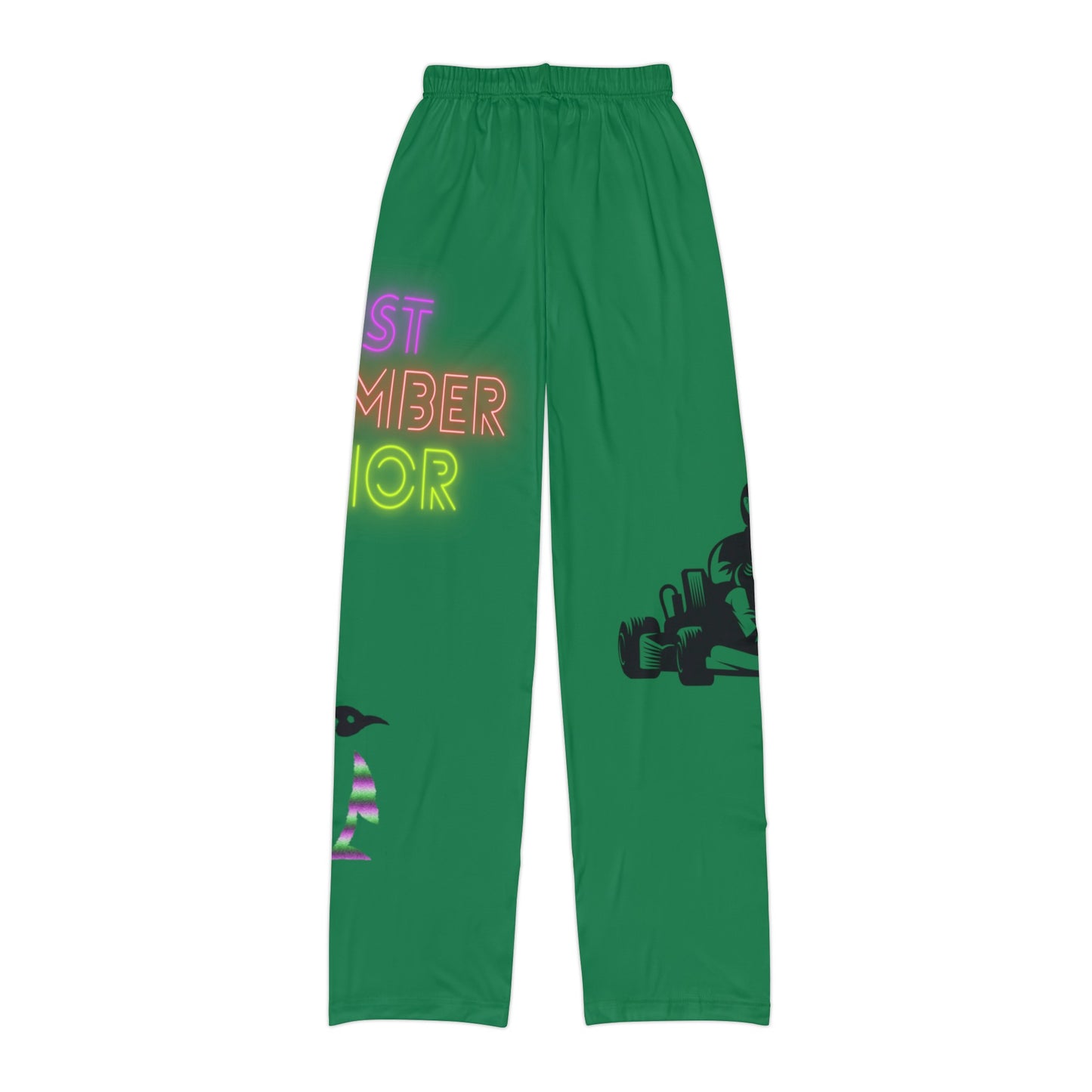 Kids Pajama Pants: Racing Dark Green