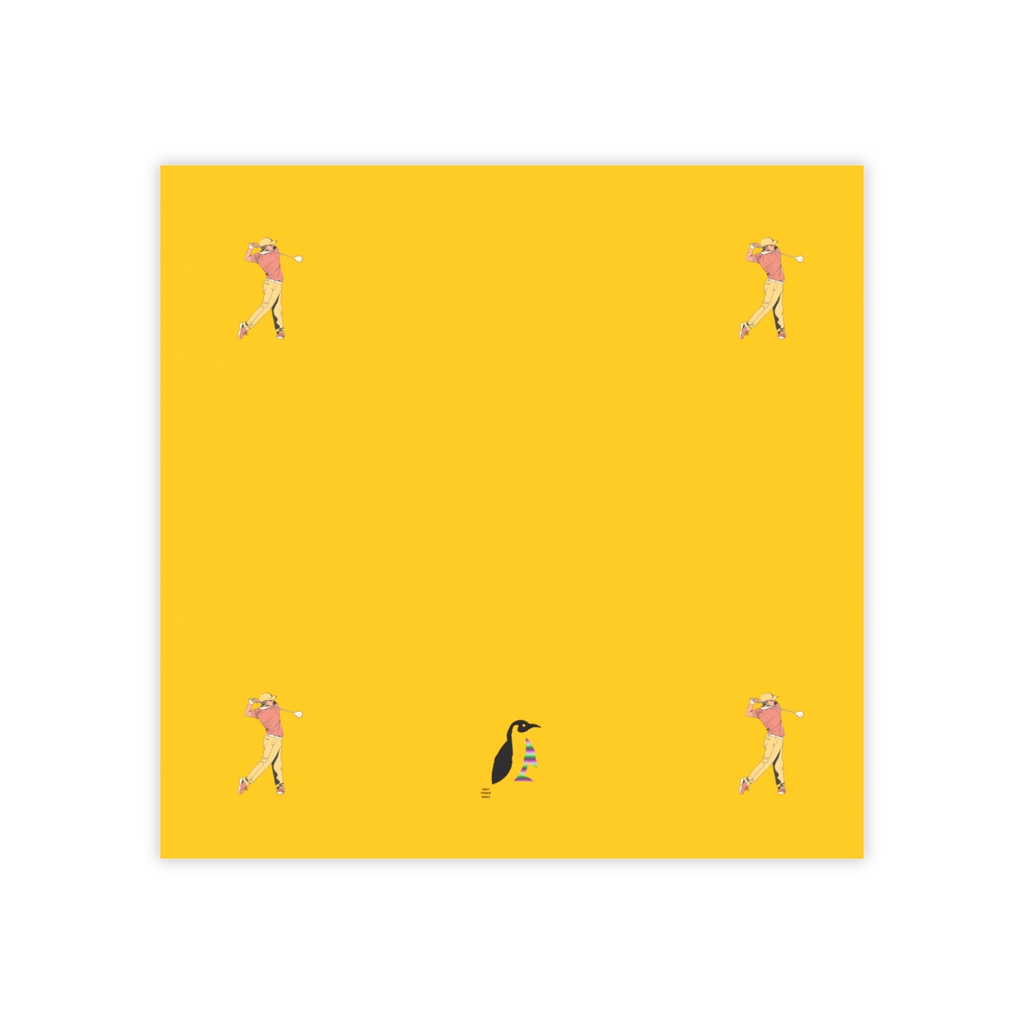 Post-it® Note Pads: Golf Yellow