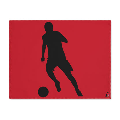 Placemat, 1pc: Soccer Dark Red