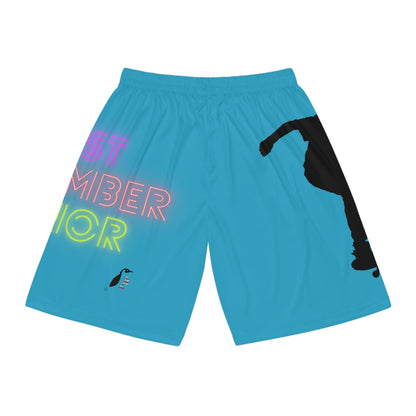 Basketball Shorts: Skateboarding Turquoise