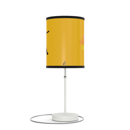 Lamp on a Stand, US|CA plug: Baseball Yellow