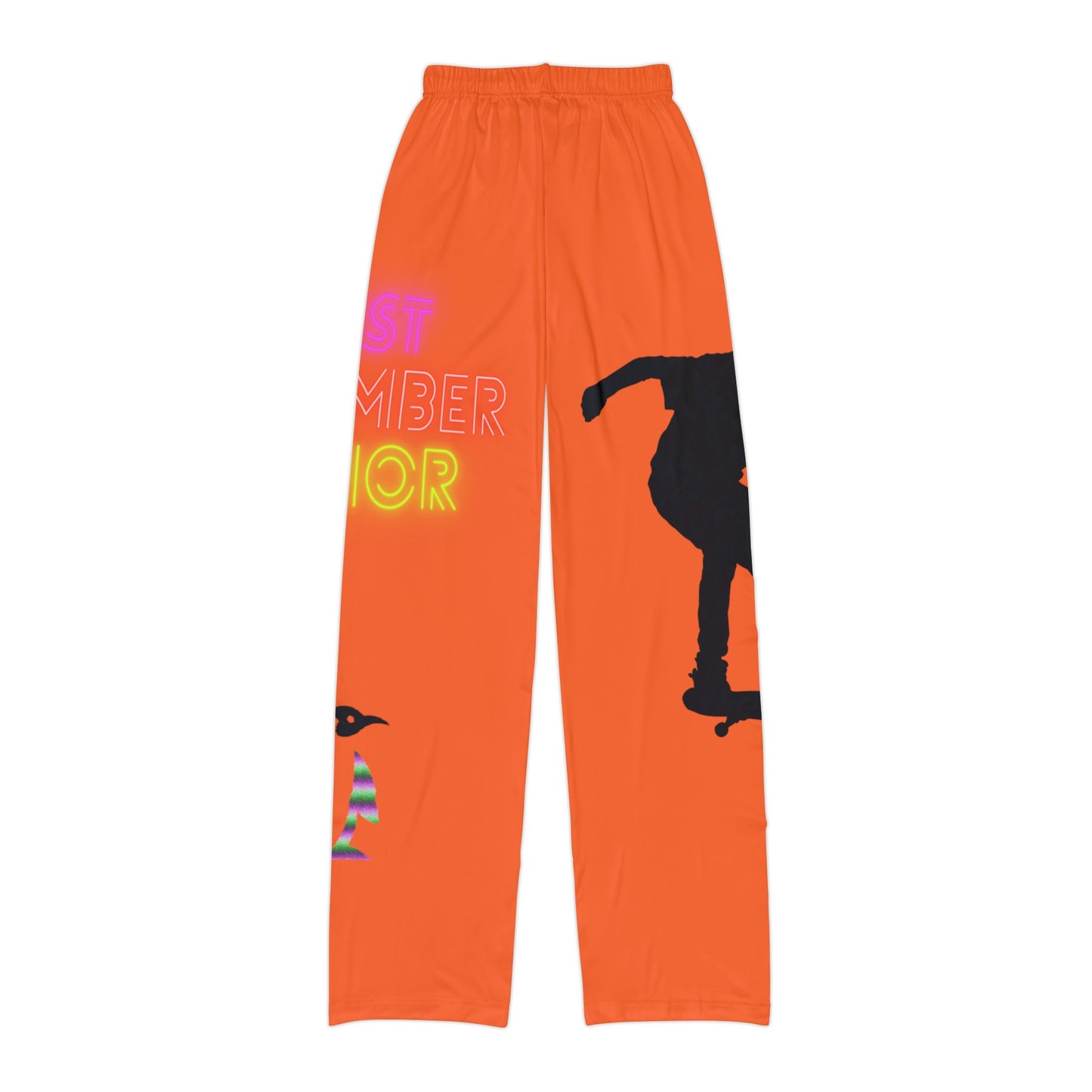 Pajama na pantalon ng mga bata: Skateboarding Orange 