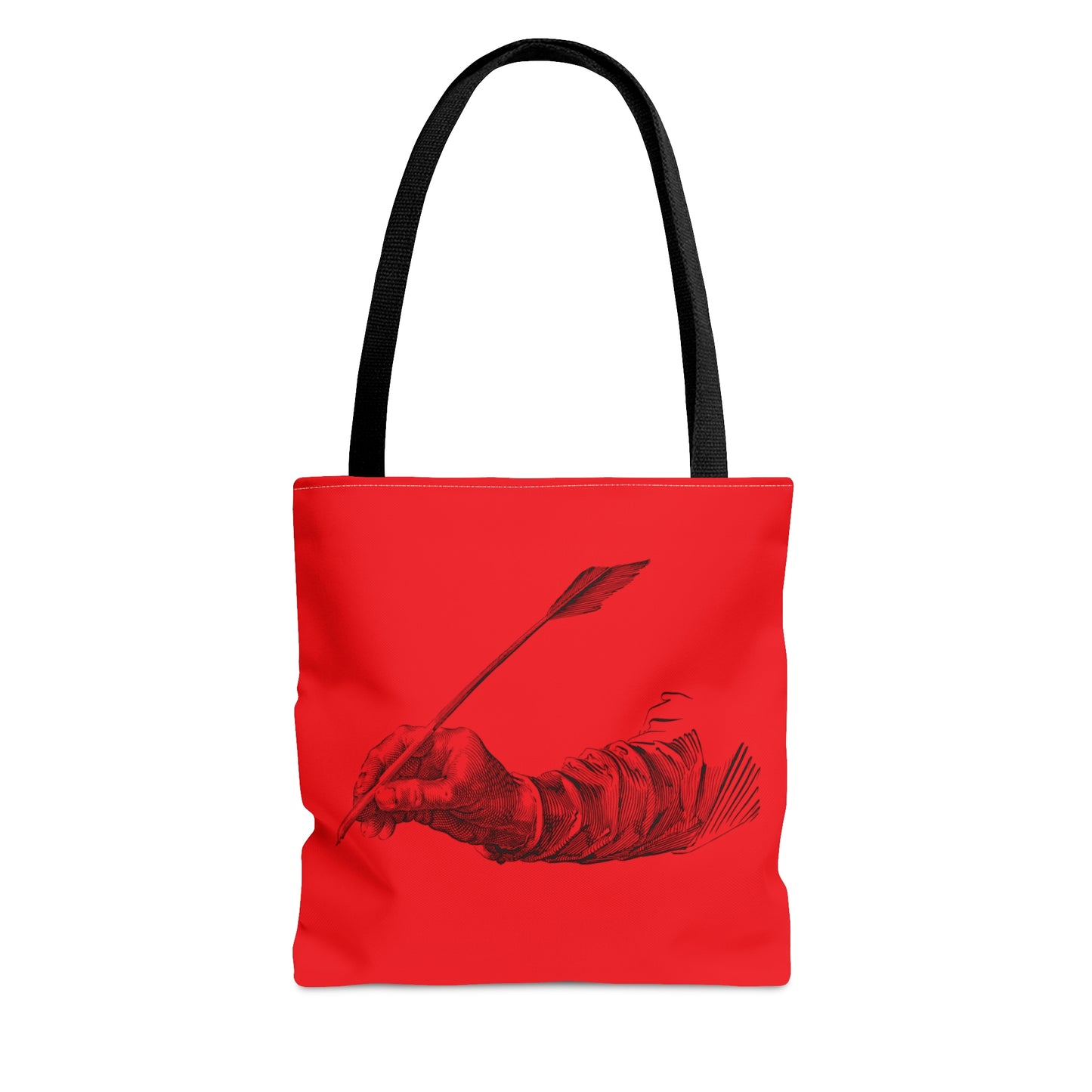 Tote Bag: Writing Red