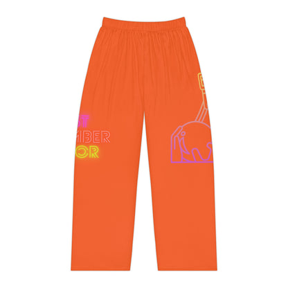 Women's Pajama Pants: Bowling Orange