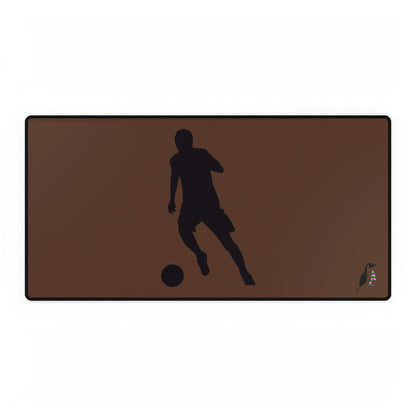 Desk Mats: Soccer Brown