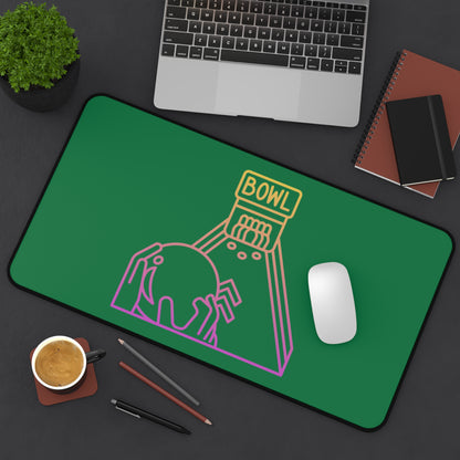 Desk Mat: Bowling Dark Green