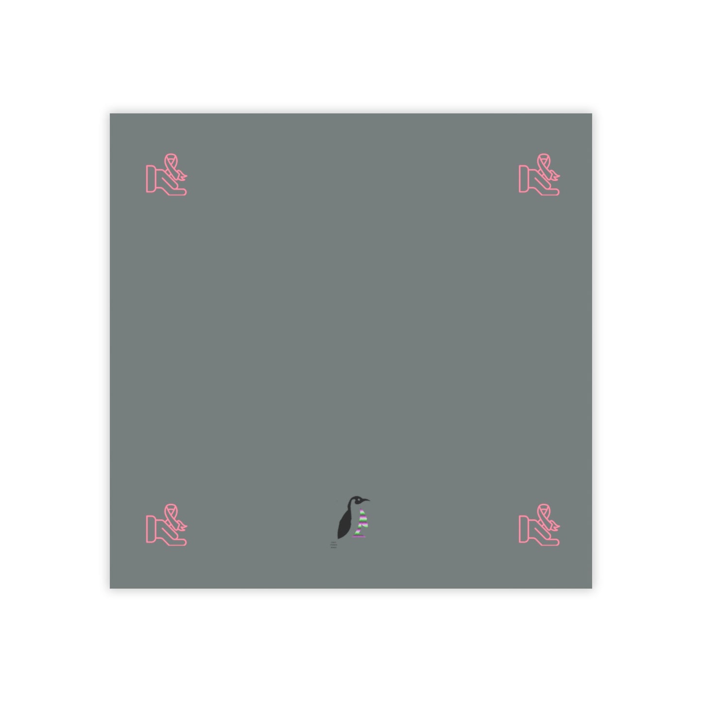 Post-it® Note Pads: Fight Cancer Dark Grey