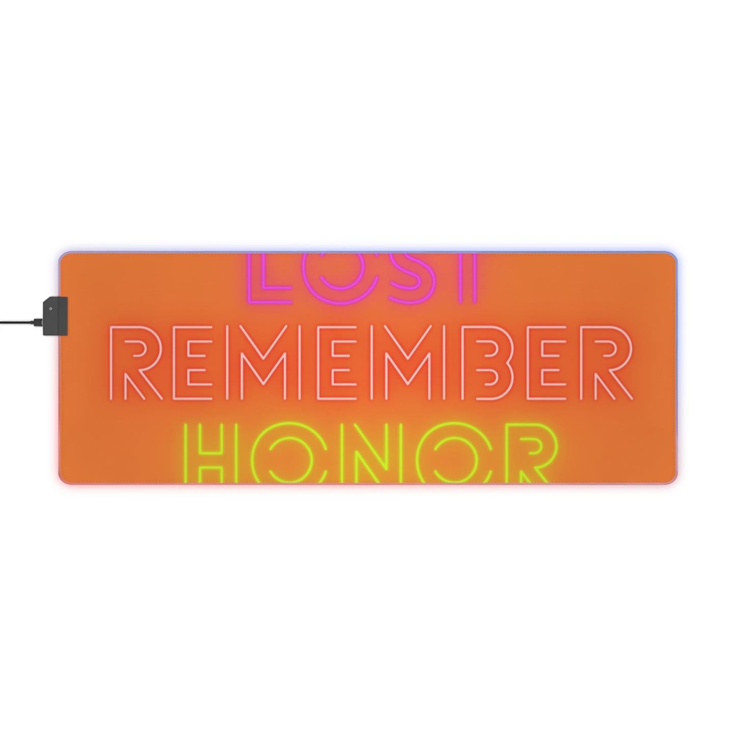 LED Gaming Mouse Pad: Lost Remember Honor Crusta