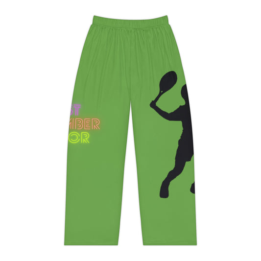 Pambabaeng Pajama Pants: Tennis Green 