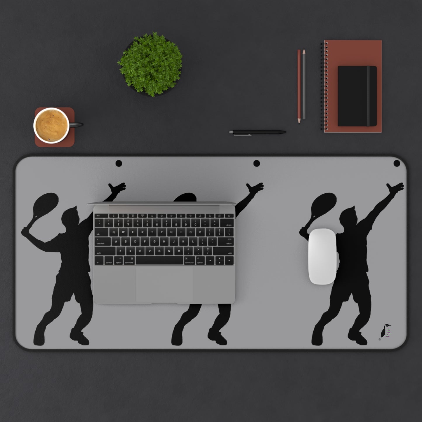 Desk Mat: Tennis Grey