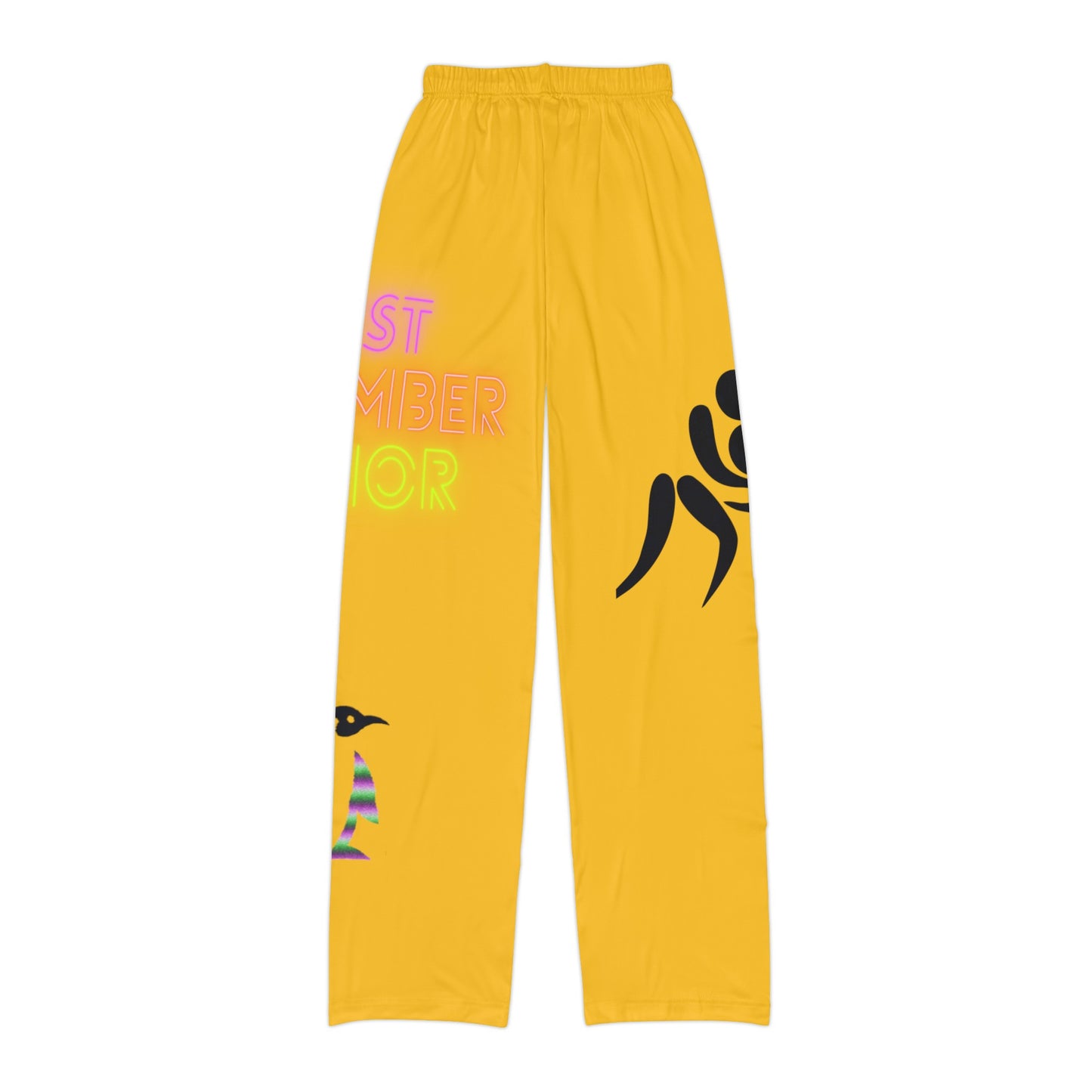 Kids Pajama Pants: Wrestling Yellow