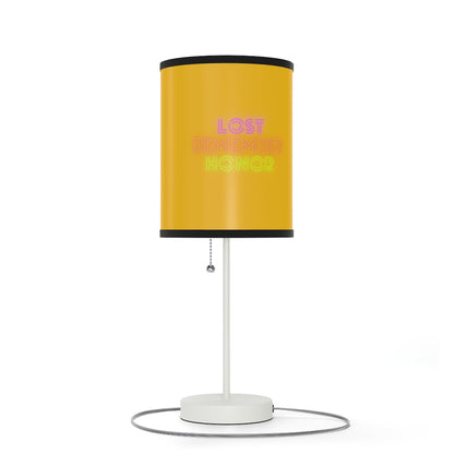 Lamp on a Stand, US|CA plug: Fight Cancer Yellow