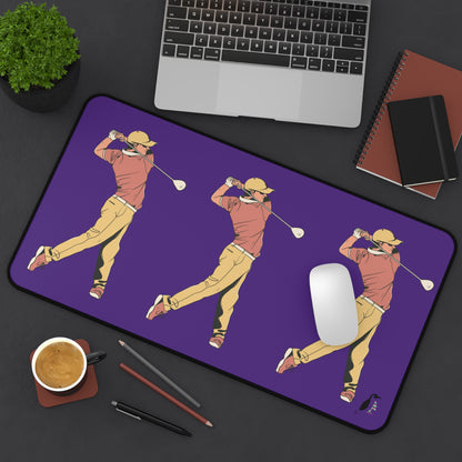 Desk Mat: Golf Purple