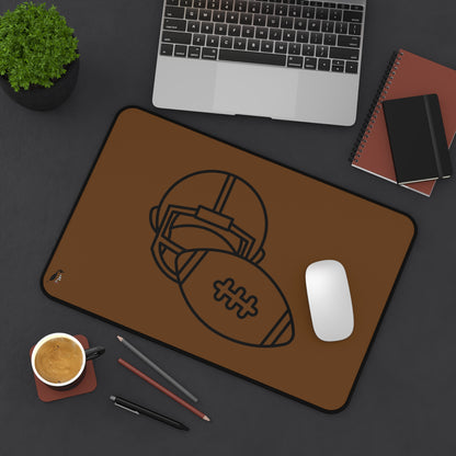 Desk Mat: Football Brown